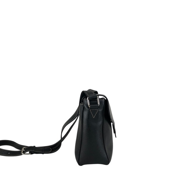 CELINE セリーヌ ショルダーバッグ ブラック サークルロゴ レザー vintage ヴィンテージ オールド e3r52b
