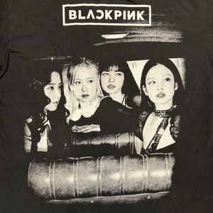 13178 BLACKPINK JISOO ジス ブラック半袖Tシャツ XL
