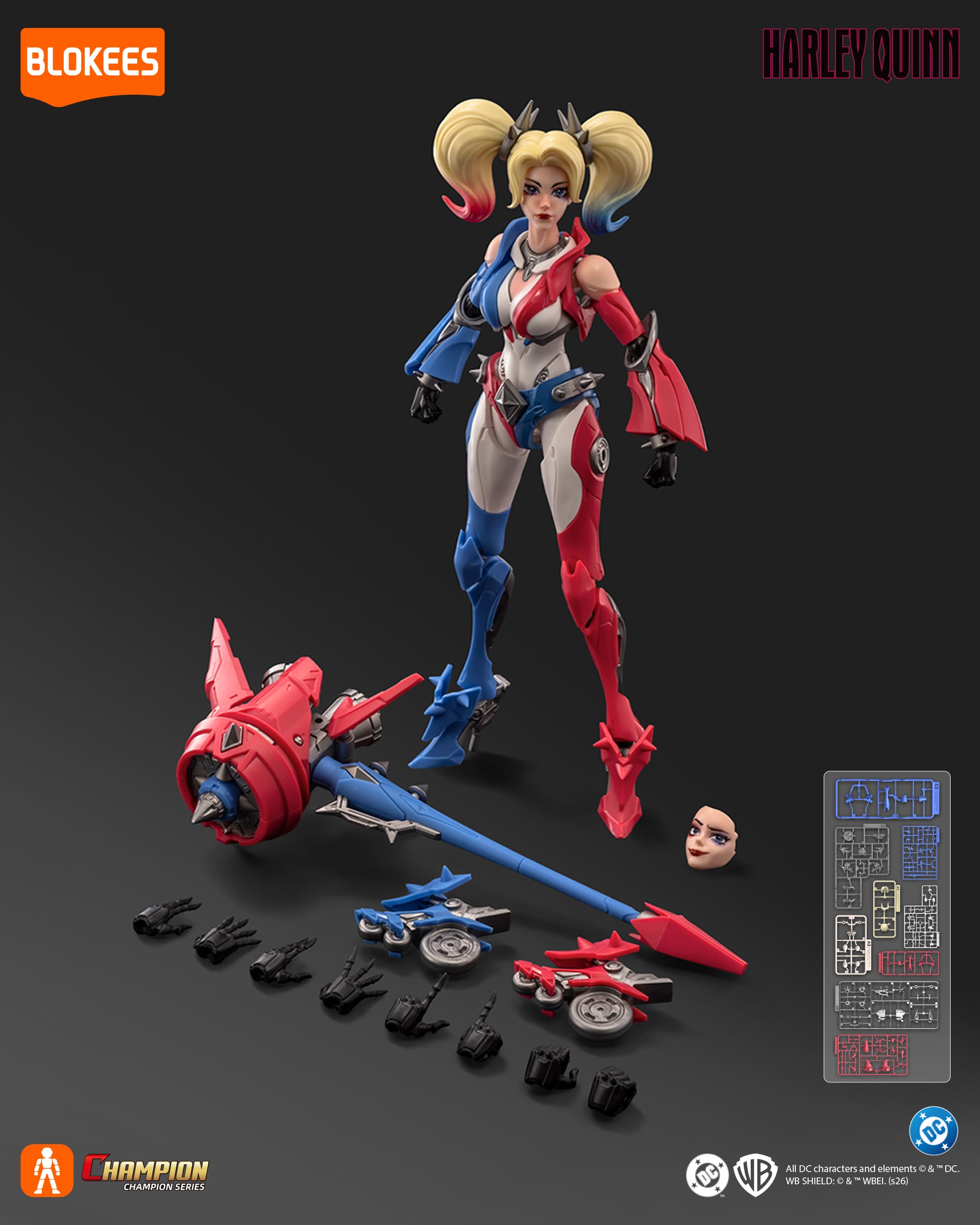 プラモデル】BLOKEES DC Comics Champion Class CC04 Harley Quinn