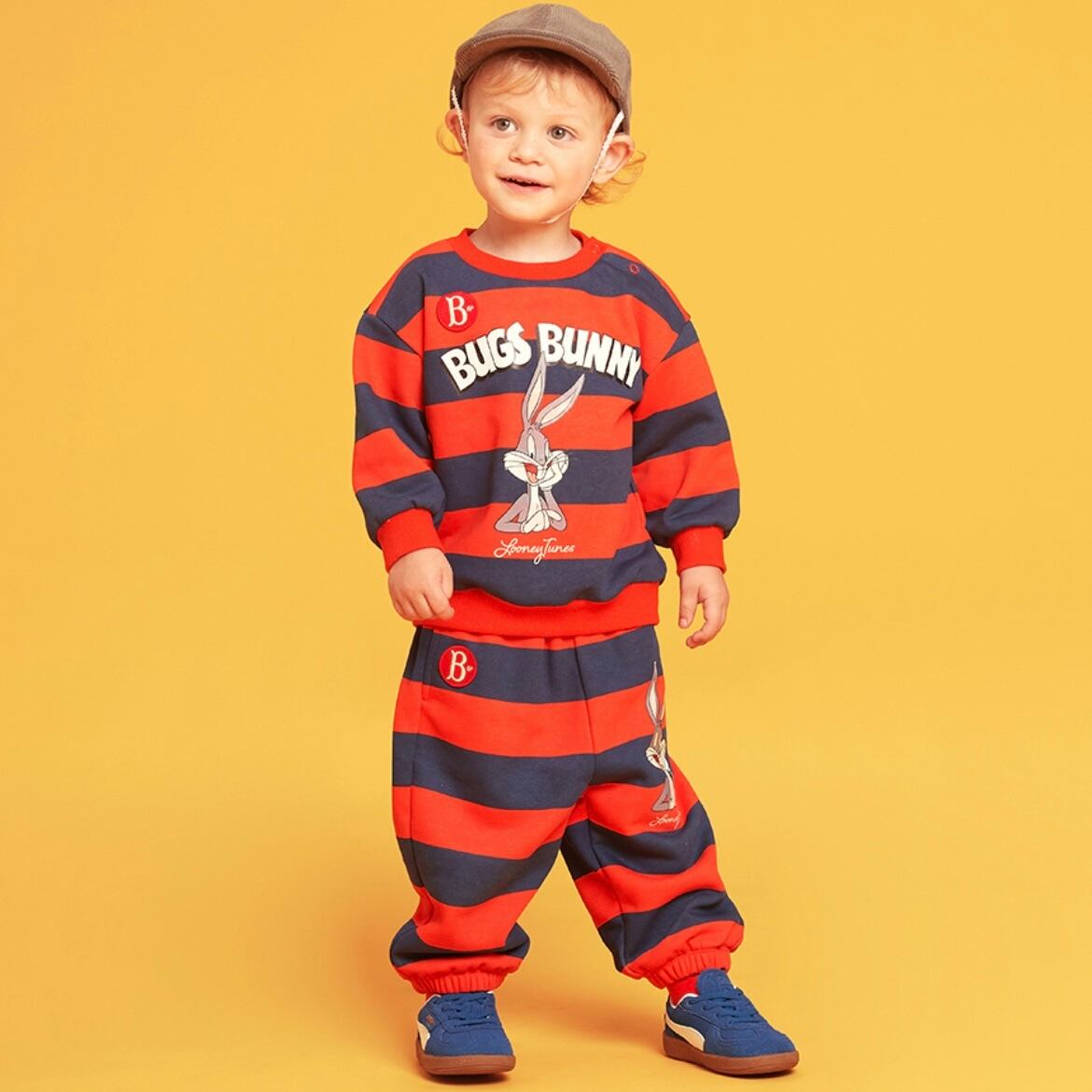 BEBE DE PINO] Bugs bunny baby stripe sweatshirt 正規品 韓国