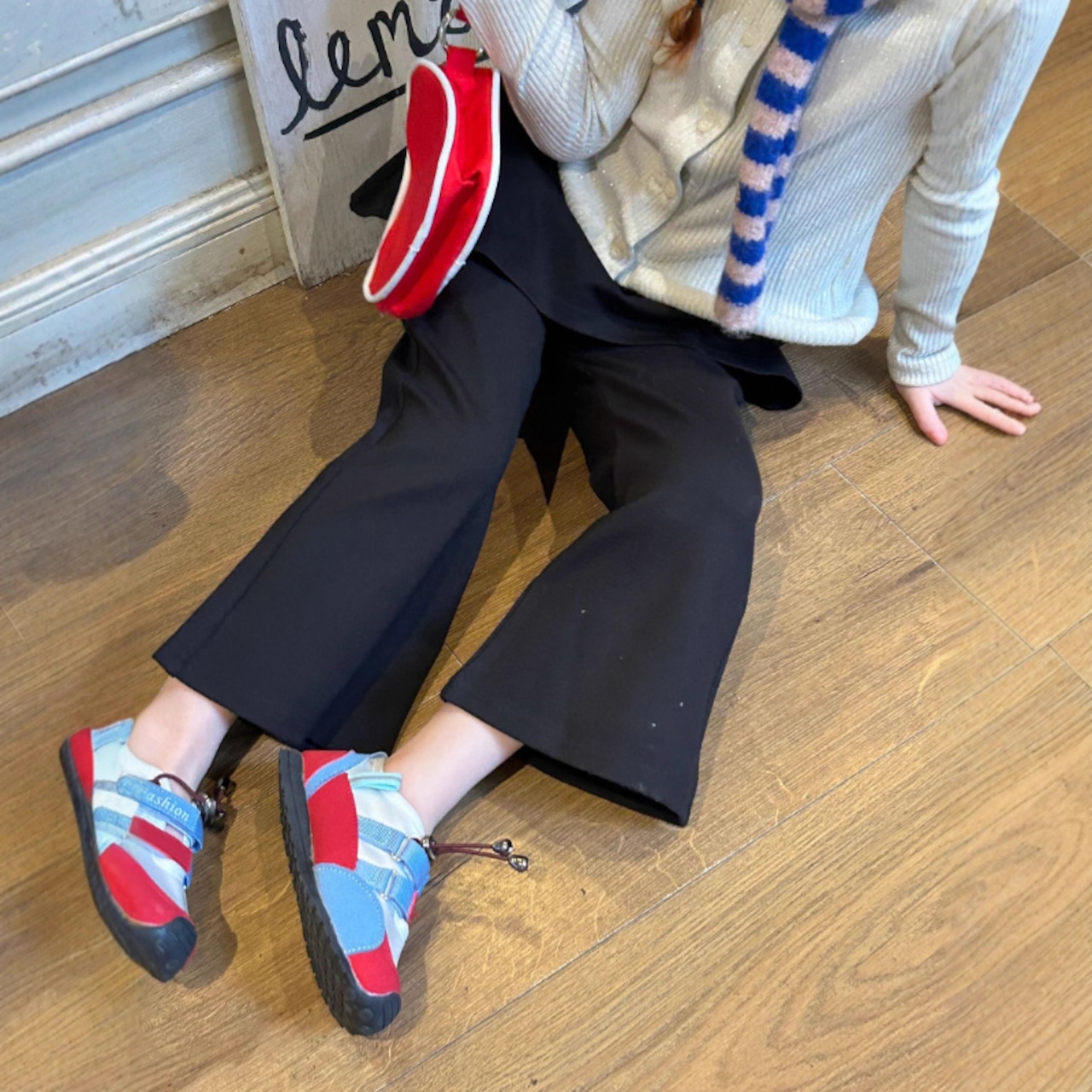 秋スカパンつきフレアパンツ