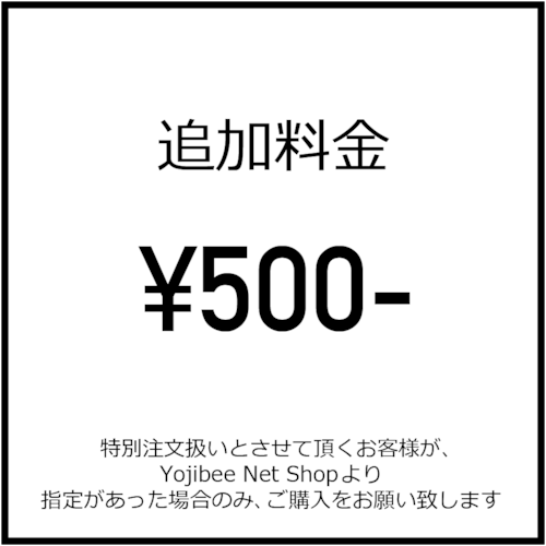 追加料金500円