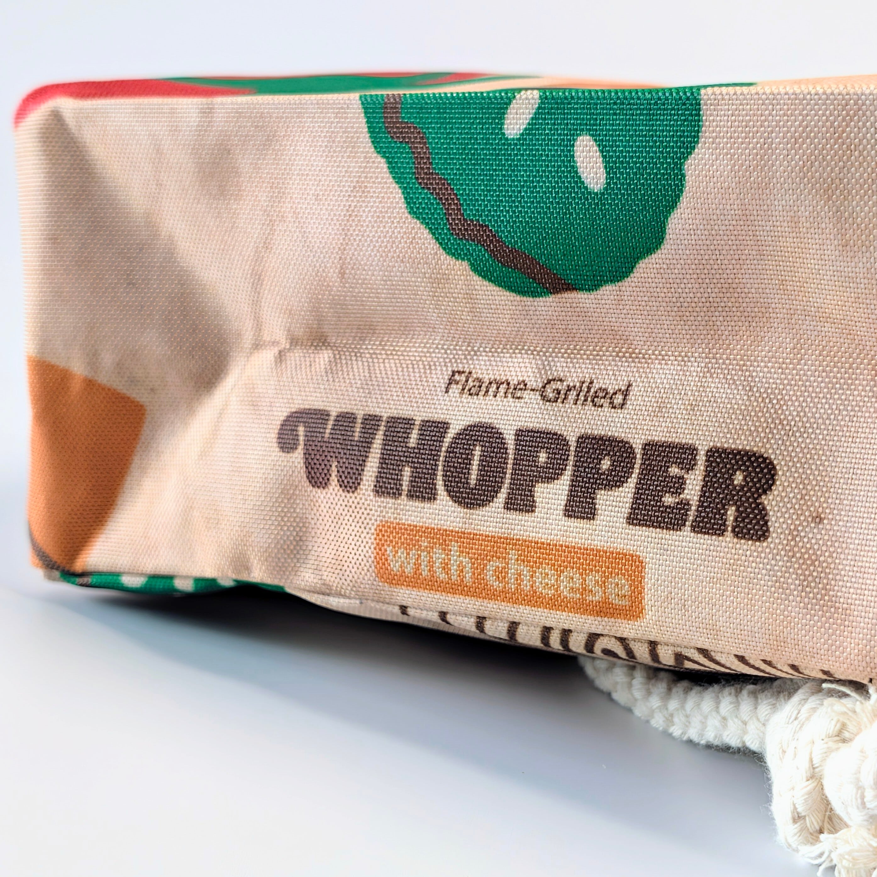 【 BURGER KING（バーガーキング）Vegetables】ロープショルダーバッグ＊紙袋風 / Food Bag 〚アメリカン雑貨 アメトイ〛