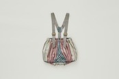 〈 eLfin Folk 24SS 〉 Multi stripe Suspenders Bloomers / elf-241F42 / ブルマ / pink×blue gray /