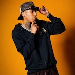 BLACK LETTER LOGO HEAVYWEIGHT ZIP HOODIE