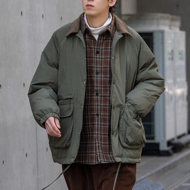 ★AMERICAN RETRO CORDUROY LAPEL COTTON JACKET　　　A0890