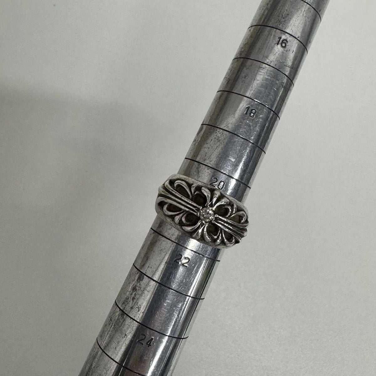 CHROME HEARTS/クロムハーツ フローラルクロスリング w/1ダイヤ CHROME HEARTS/クロムハーツ フローラルクロスリング w/1ダイヤ