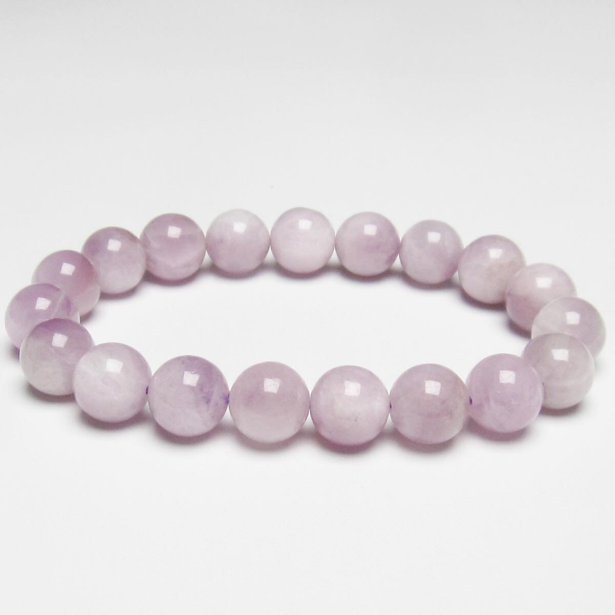 クンツァイト ブレスレット 11mm ミルキークンツァイト 一点物 メール便可 [M便 1/10] 111-19711