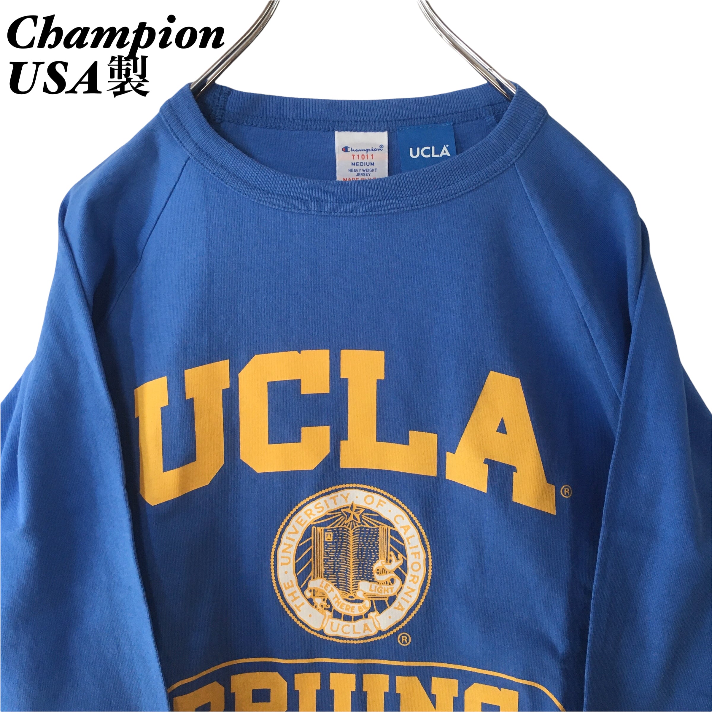 USA製】新品 Champion UCLA カレッジ カットソー ロンT 長袖 | 古着屋SHUJI