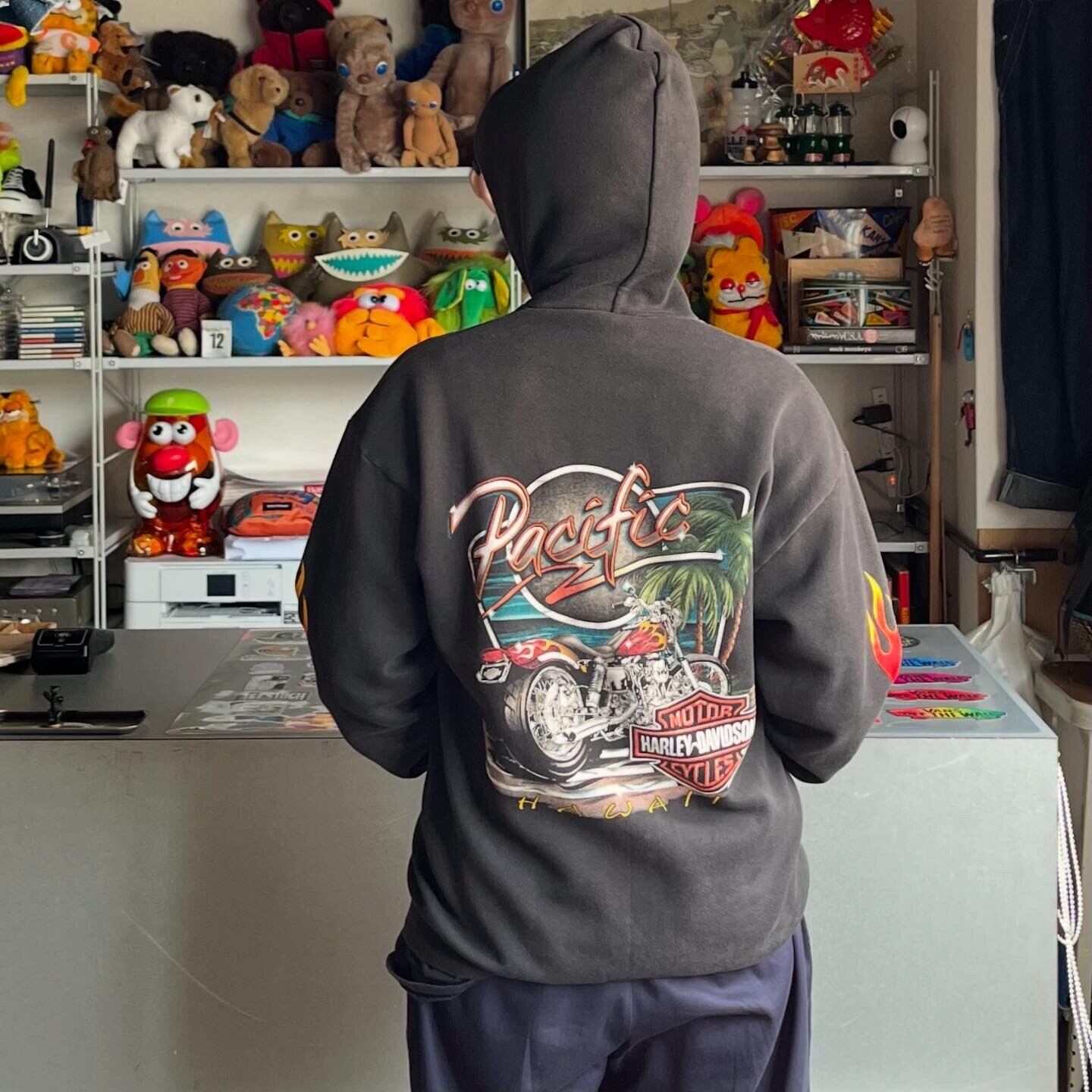 ブラック：00s Harley Davidson ハーレー ダビッドソン ファイヤー