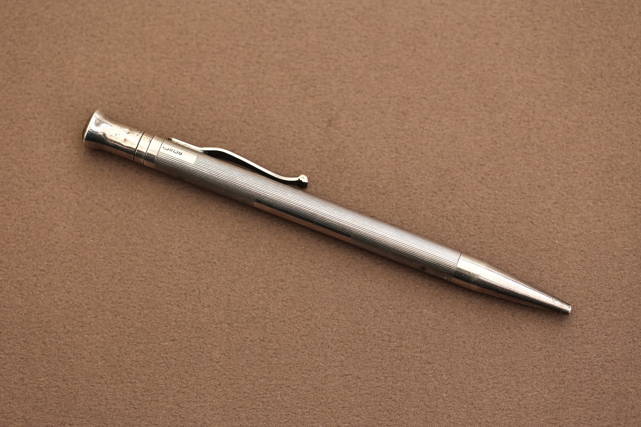 *Antique* Silver Ballpoint Pen