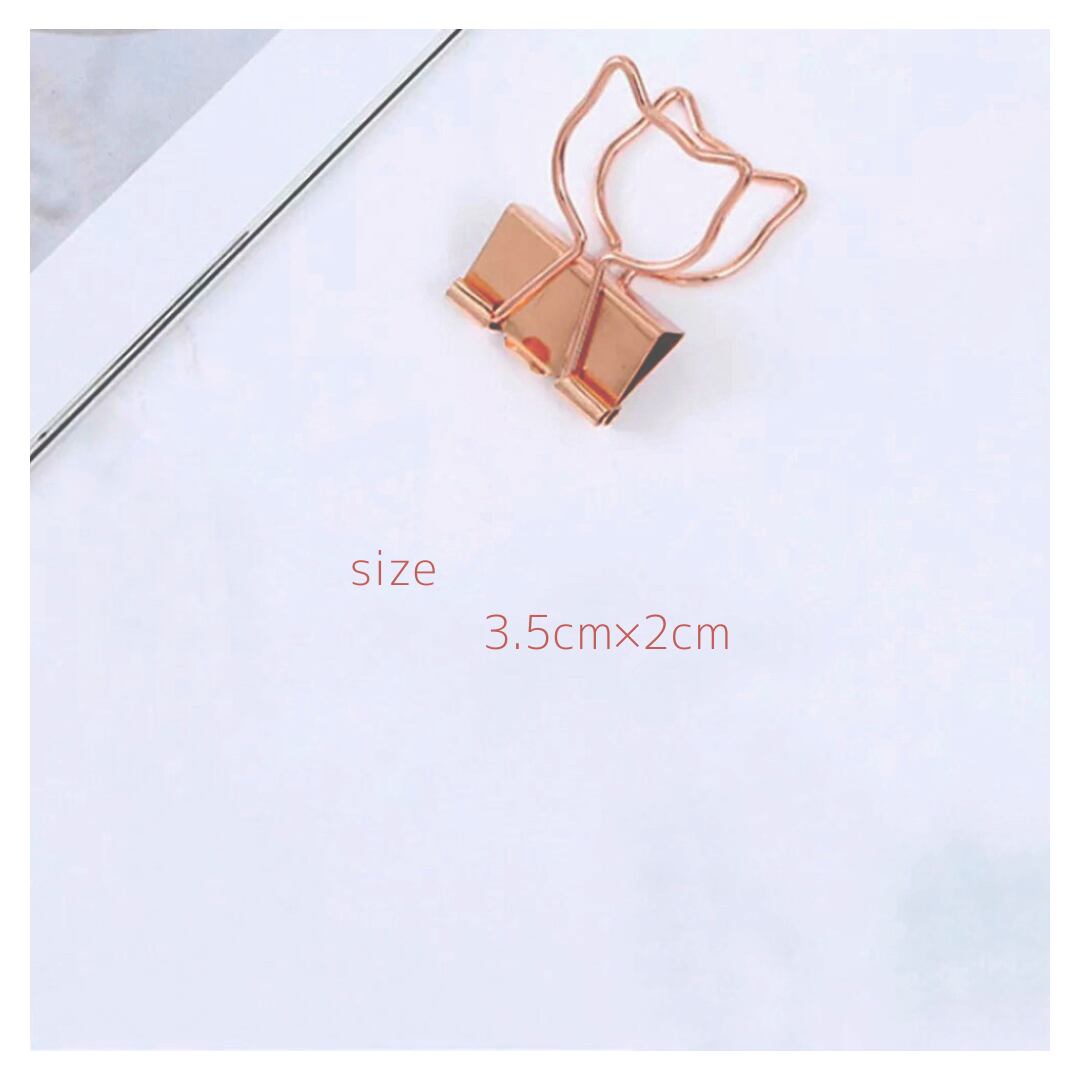 ネコさんペーパークリップ6コ組