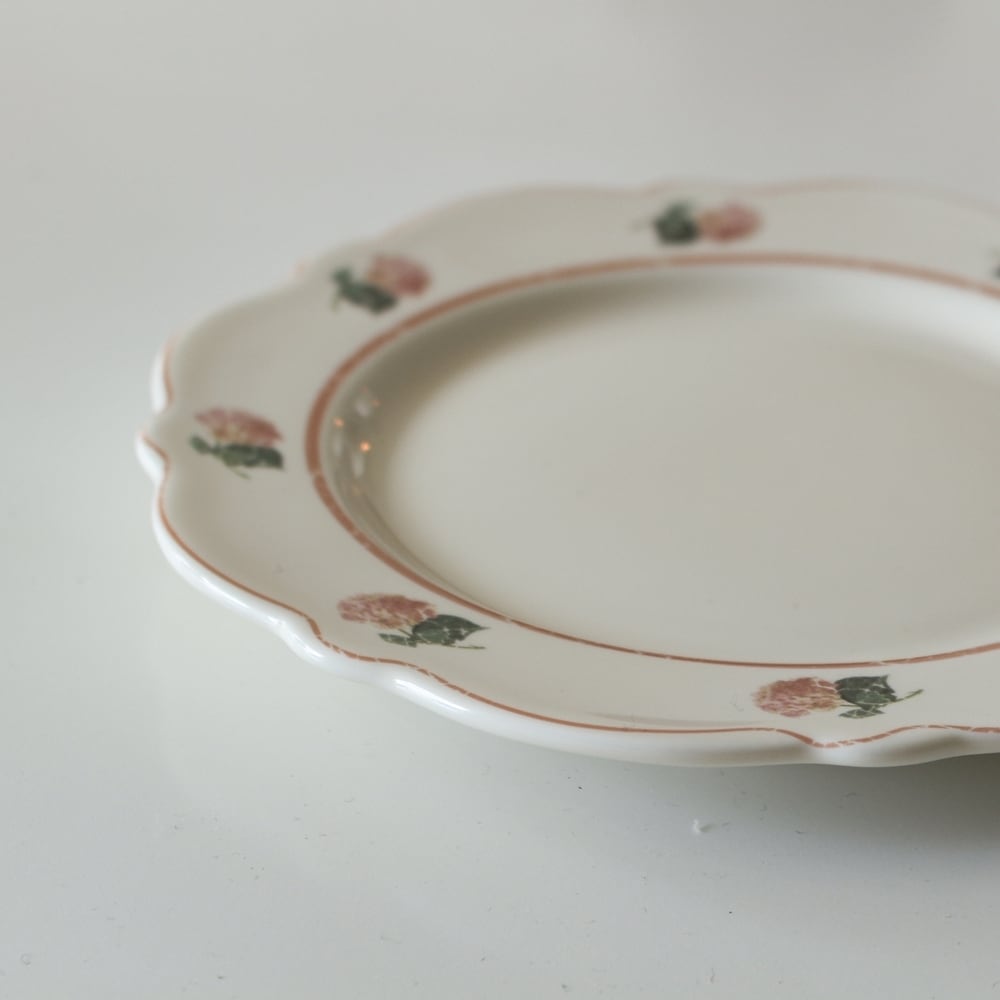 antique plate ୨୧* フラワーレリーフ アンティークプレート