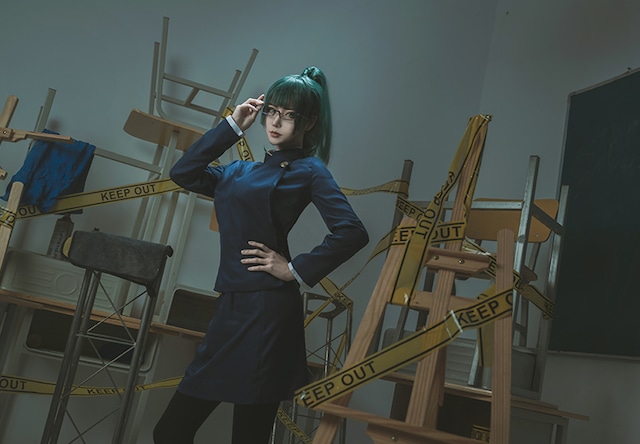 【なりきりコスチューム☆呪術廻戦 風 コスプレ 衣装 セット】 コスプレ 禪院 真希 ぜんいん まき 衣装 呪 術 廻 戦 なりきり コスチューム アイテム 制服 めがね じゅじゅつ かいせん 回戦 S-XXL ハロウィン クリスマス プレゼント パーティー イベント 撮影 SNS映え 送料無料