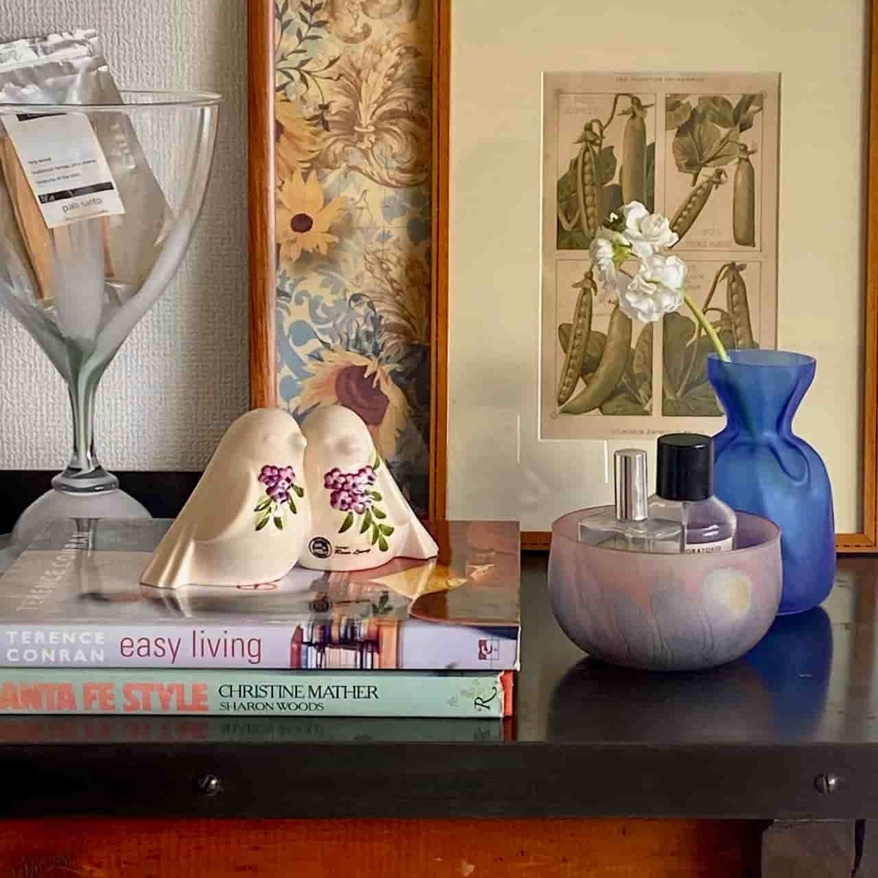 スウェーデン Sea Glasbruk ガラス フラワーベース ハンドメイド Bag