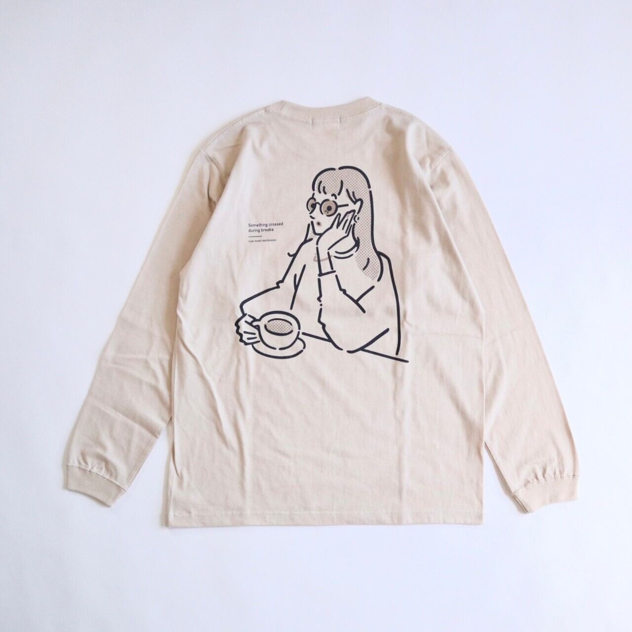 受注生産 イラストロンtee Girl サンド Portsidelaboratory Store