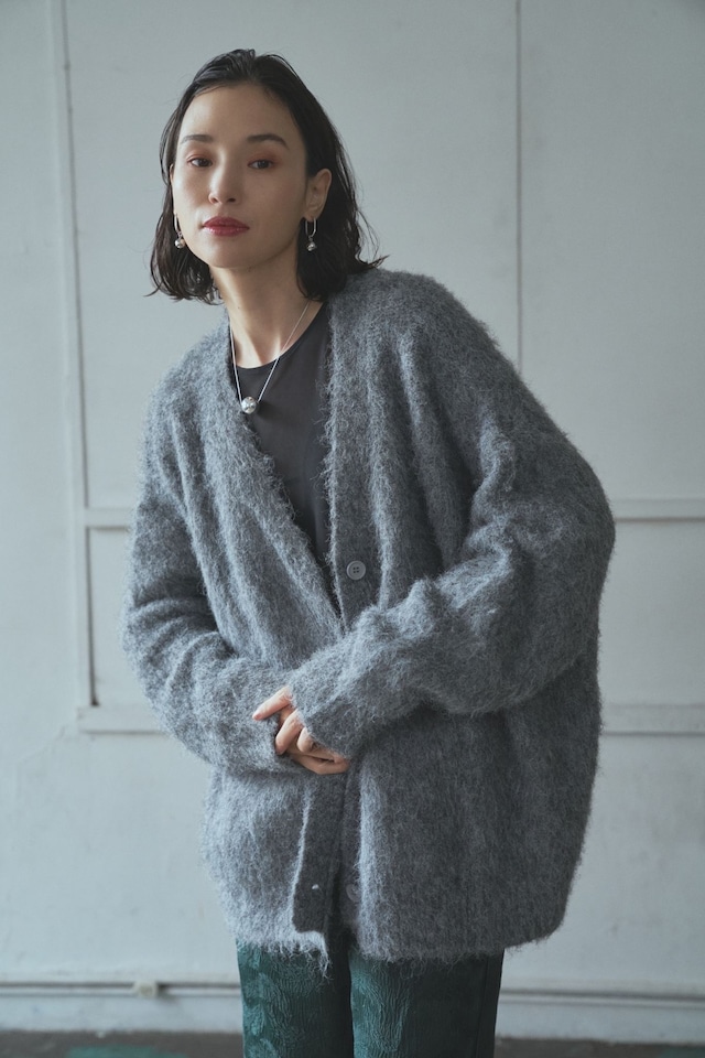 Wool Fluffy Knit Cardigan