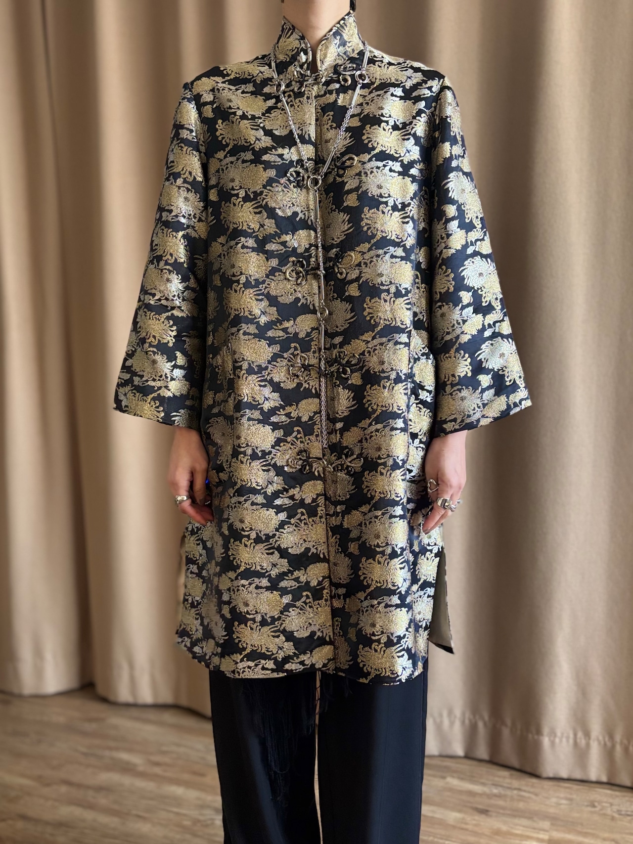 floral embroidery china tunic-5121-12