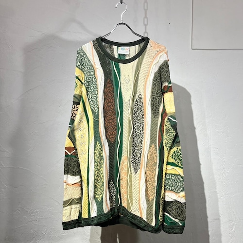 90s Old COOGI Cotton 3D Knit