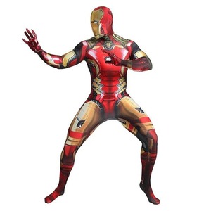 VIRIYA アイアンマン Iron Man ‎トニー・スターク コスプレ コスチューム ハロウィン 仮装 衣装 イベント仮装 全身タイツ タイツ ボディースーツ 男女兼用 Iron1 Man