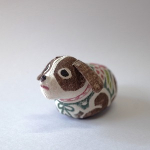 戌　（いぬ）　干支　木版手染めぬいぐるみ　