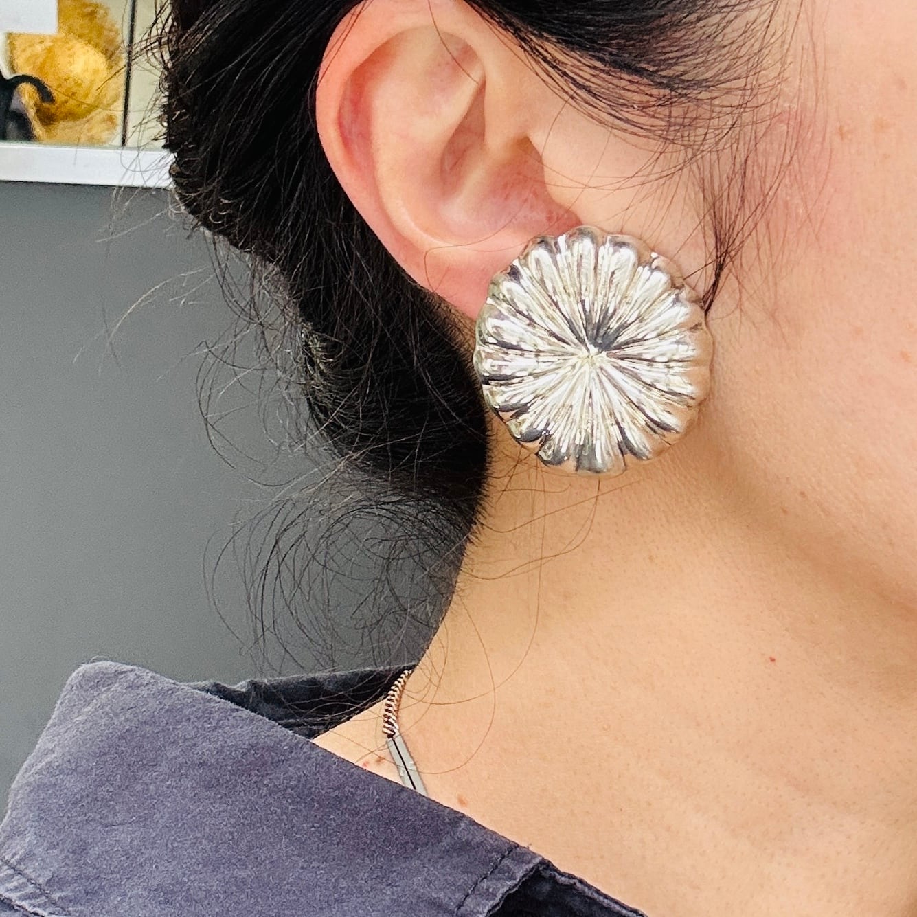 Mexico シルバー925 Bigフラワーイヤリング | Milo Antiques & Vintage