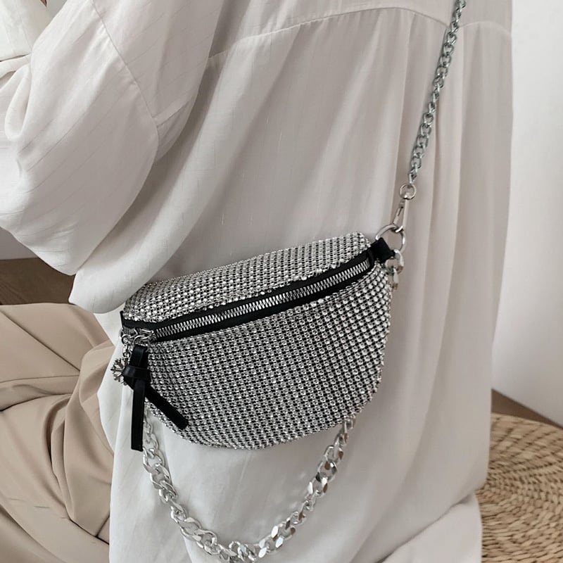 バッグレディースバッグ2020夏ニュータイドネットレッドファッションチェーン斜めクロスバッグインワイルドエイン気胸バッグウエストバッグ Tiancai_Wing_Bag5726424