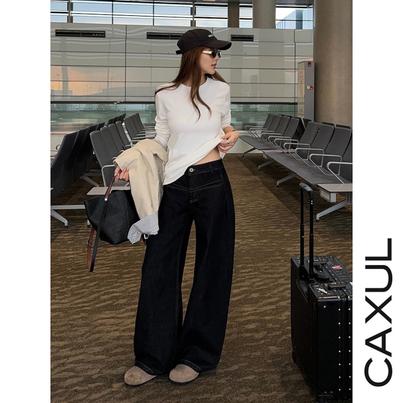 ルナカーブ ワイドデニム