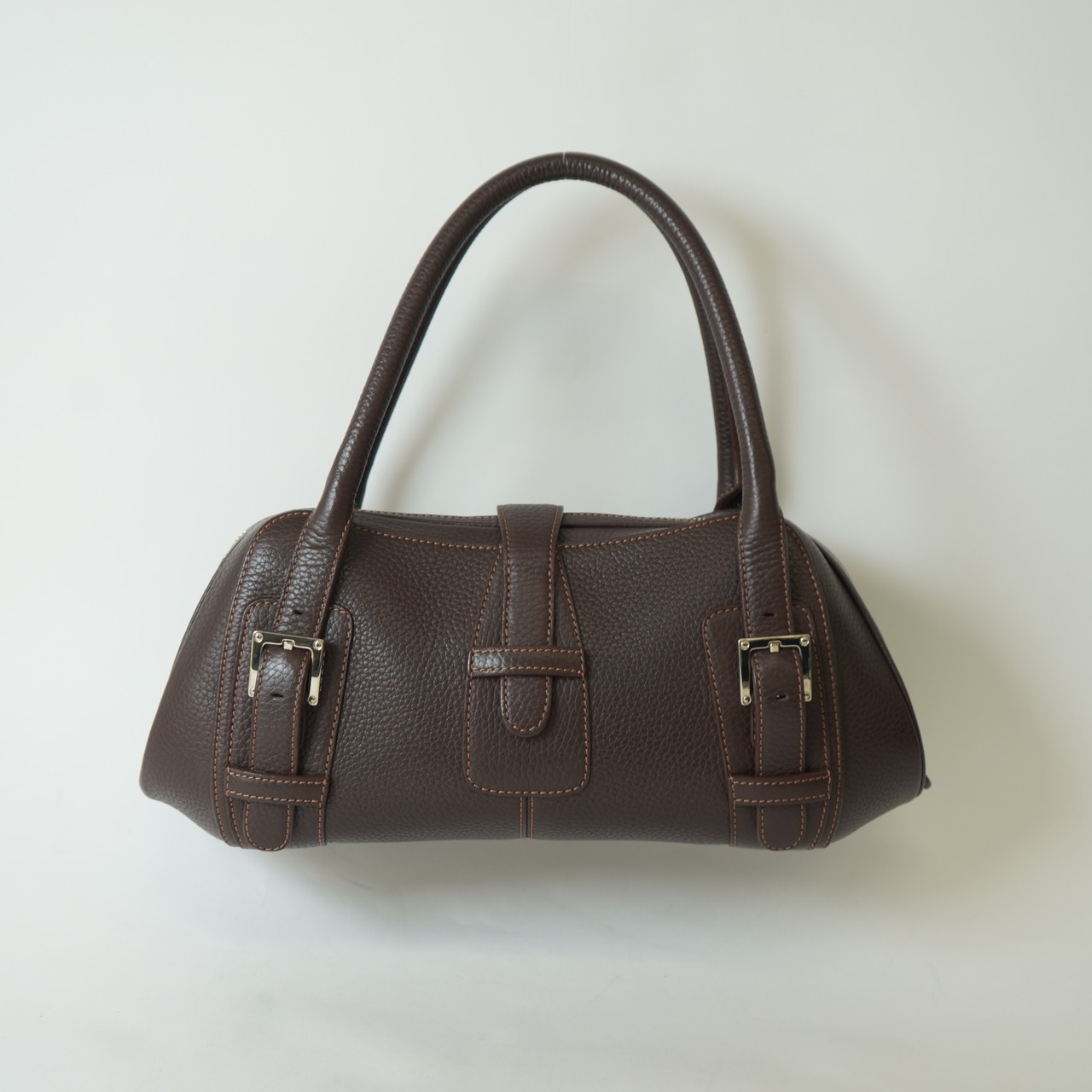 LOEWE ロエベ センダ レザー ハンドバッグ ブラウン 060404