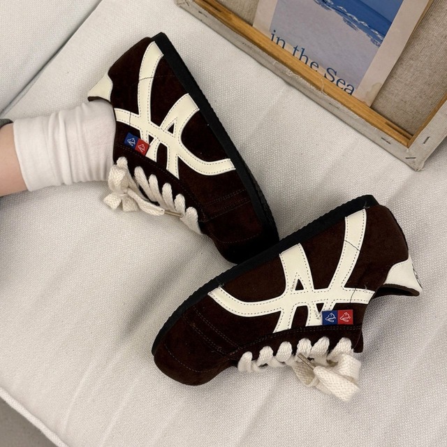 クラシッククロスラインローカットスニーカー 3col   R01552