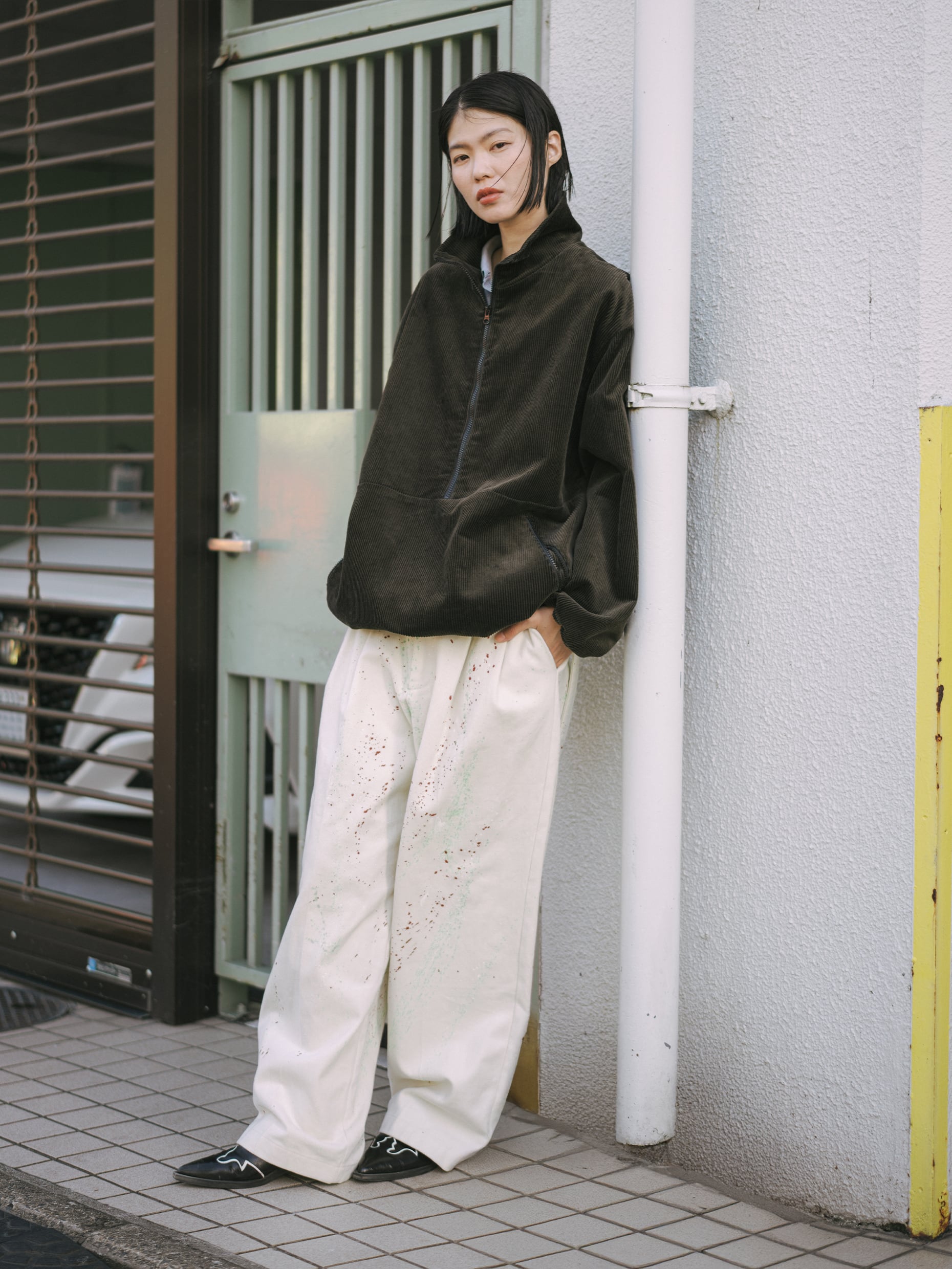 Olaf Corduroy half zip pullover | oll