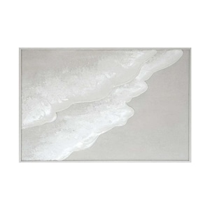 【Beach -growth-】40×60cm 海の絵 グレージュ