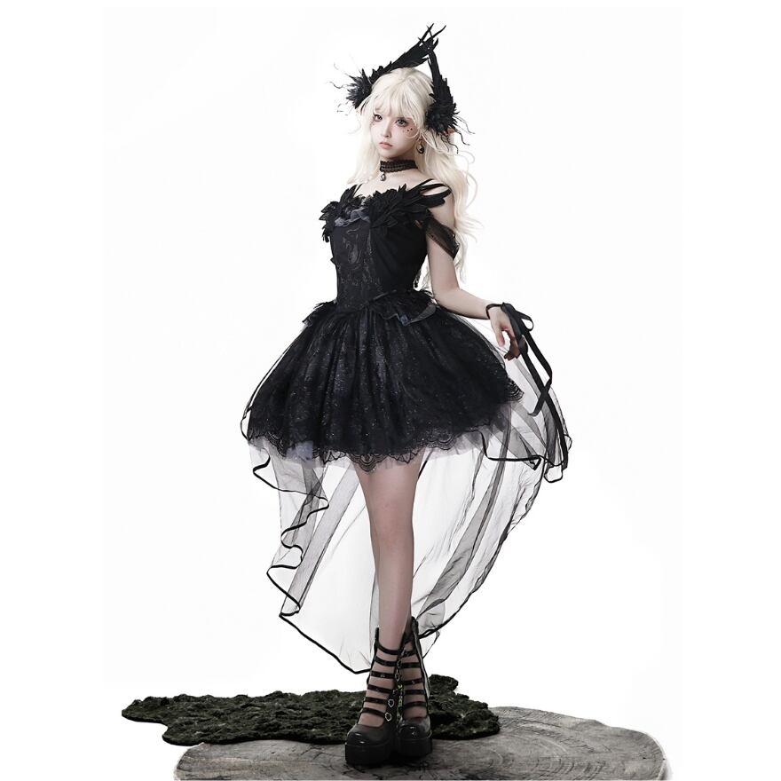 【ユ】ゴスロリドレス 黒 Mサイズ ゴスロリ通販 With U ゴスロリ ドレス ダークファッション