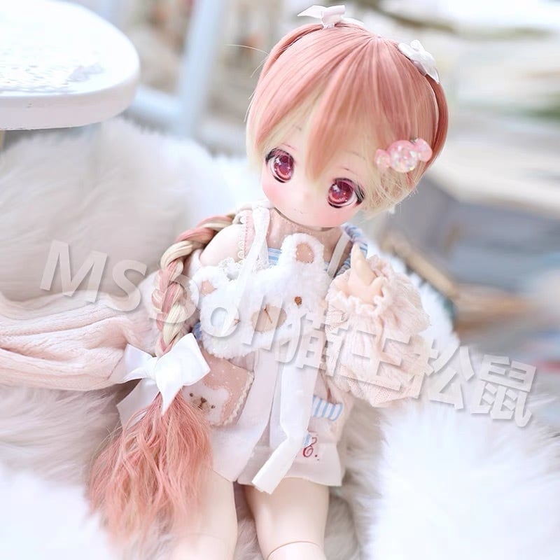 全3色！ロング 三つ編み ウィッグ かつら ウイッグ Wig BJD 1/3 球体