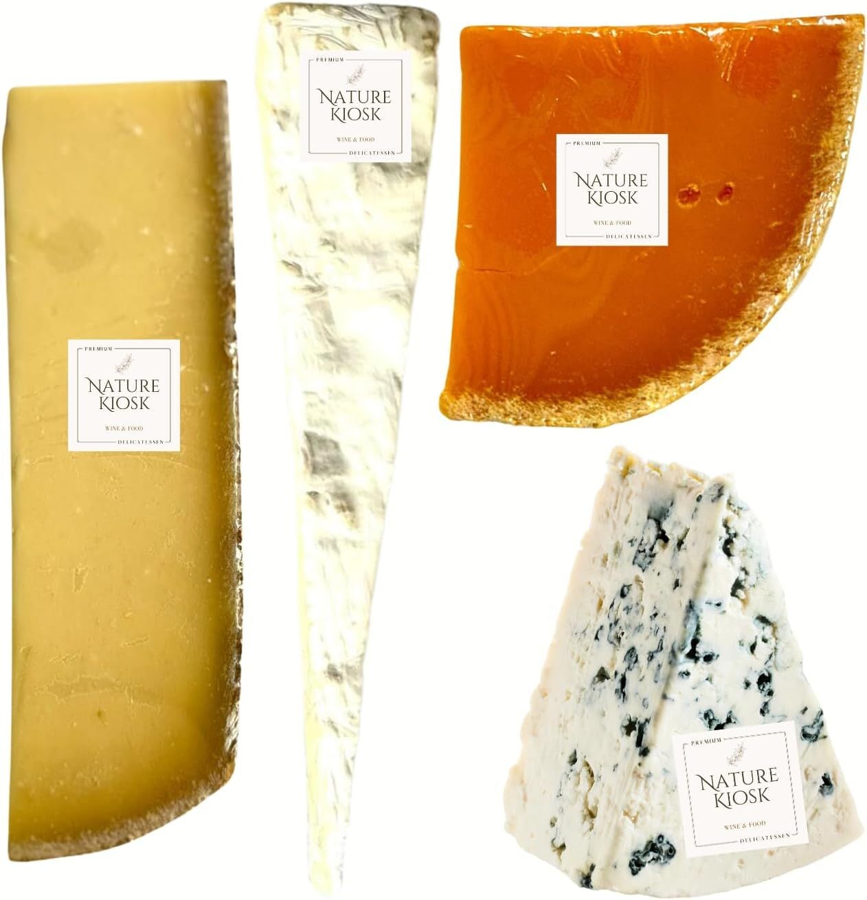 名高い フランス産 チーズ 4種 セット (ロックフォール、ブリ ド モー ドンジェ、コンテ AOP 12ヶ月以上熟成、ミモレット エクストラ ヴィエイユ 18ヶ月以上熟成)切りたて The most famous French Cheese set Handcrafted Artisan Freshly Cut Assorted (Roquefort, BRIE DE MEAUX DONGE, COMTE AOP 12M+ Aged、MIMOLETTE EXTRA VIELLE 18M+)