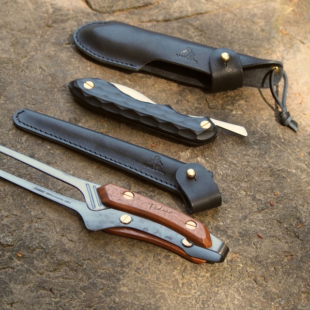FEDECA (フェデカ)　折畳式料理ナイフ 専用レザーケース　ブラック