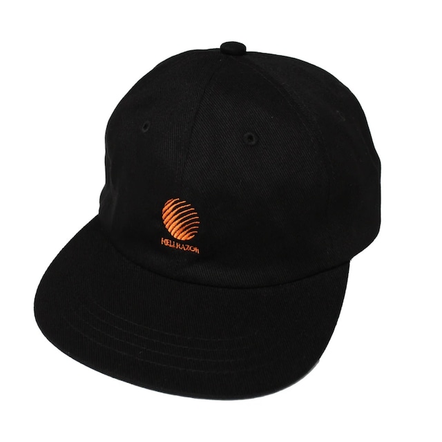 【HELLRAZOR】TWILL LOGO 6PANEL CAP - BLACK/ORANGE