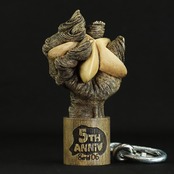 [数量限定] "5th Anniv" SUPER BIG KEYHOLDER - serial.06 /Brown ink wash