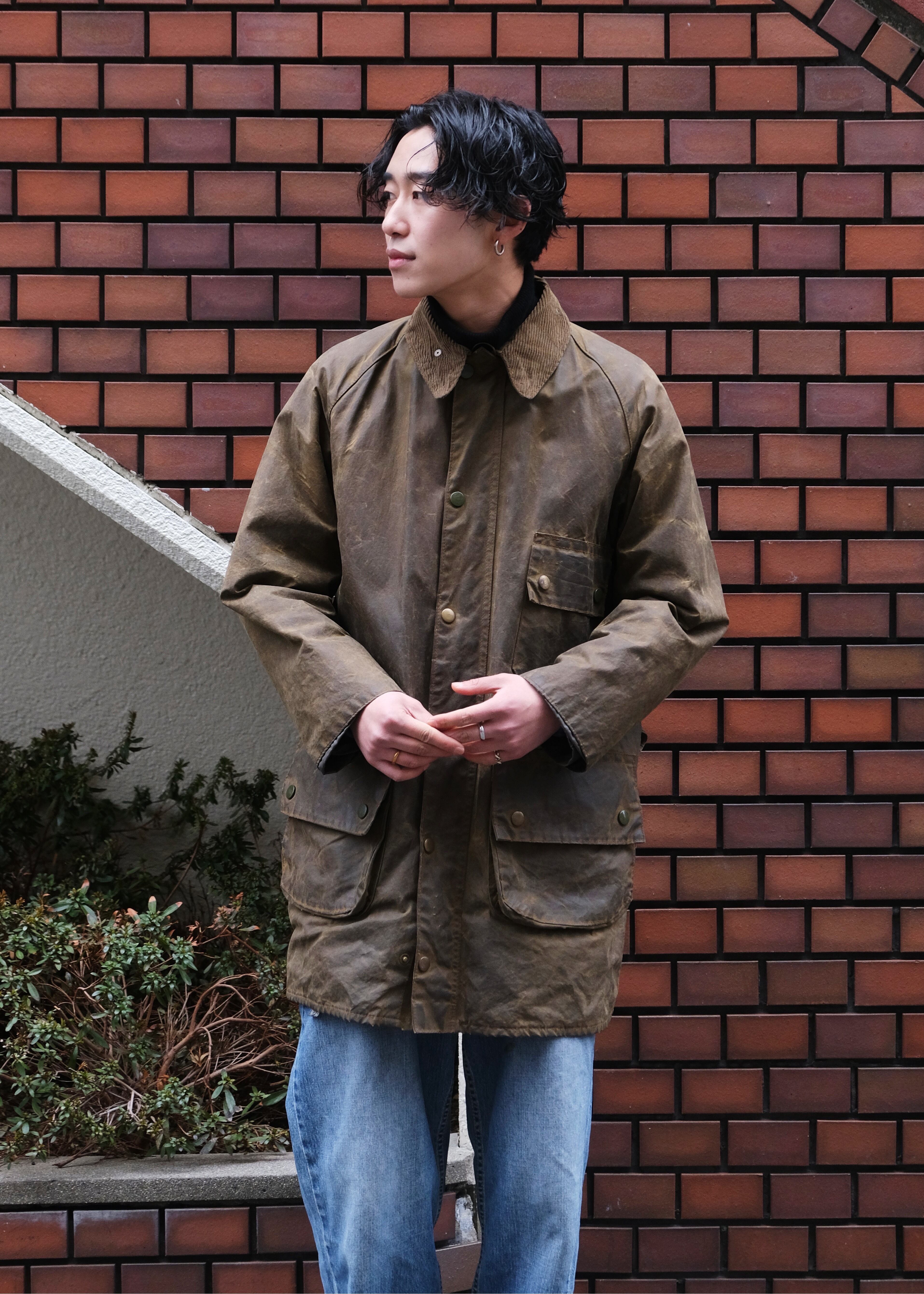 80s BARBOUR 寄りかかっ SOLWAYZIPPER c36 2crest