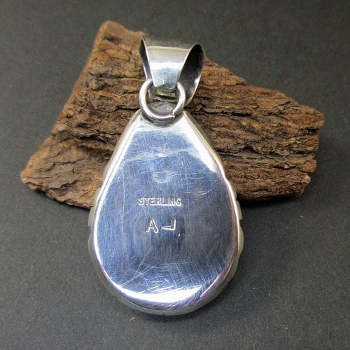 ナバホ族：Augustine Largo ロイストン ターコイズ ペンダント