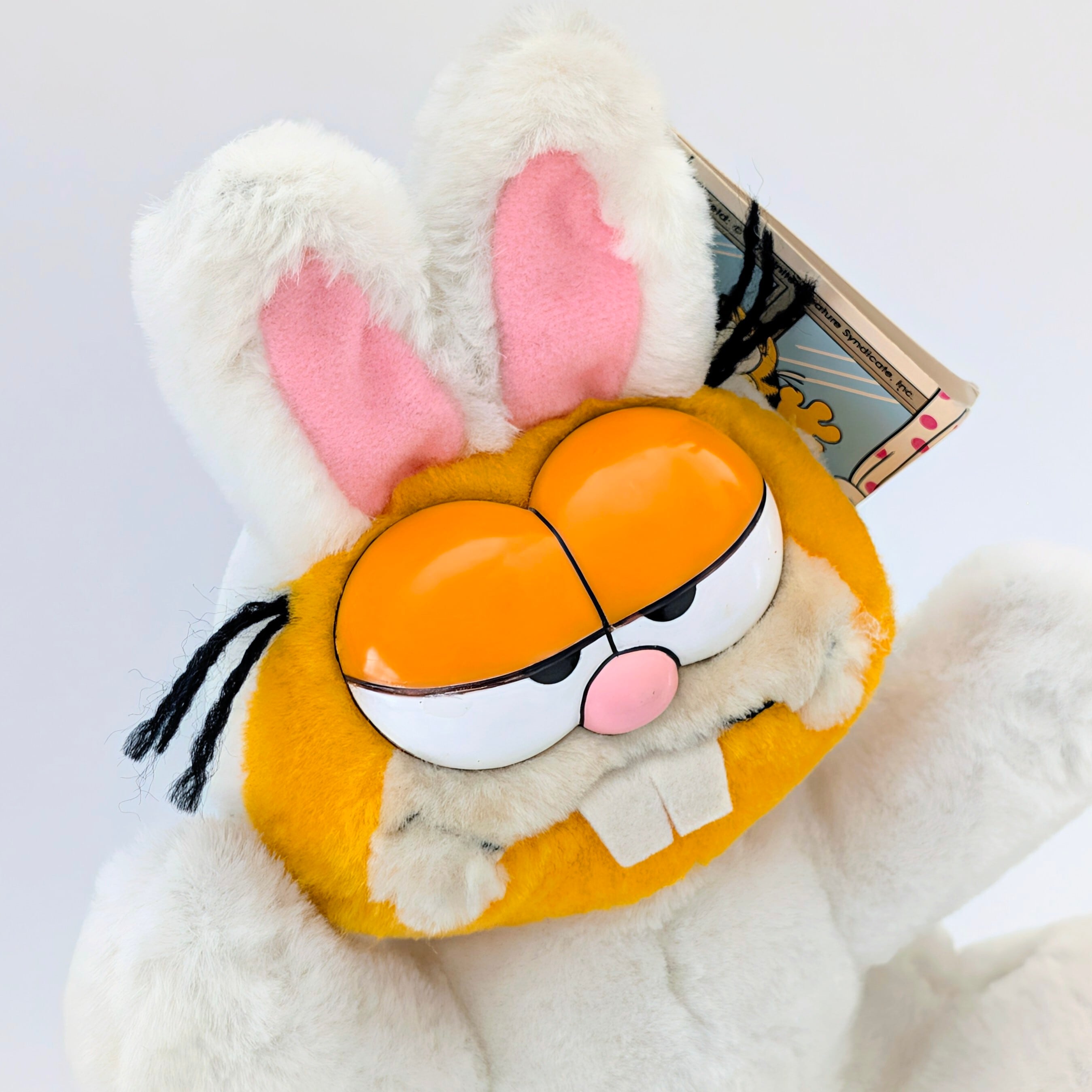 ☆ VINTAGE 1980年代初期 ☆【 Garfield ( ガーフィールド ) 】『 GARFIELD STUCK ON YOU 』吸盤付きぬいぐるみ プラッシュ plush 1980年代年製 〚アメリカン雑貨 アメトイ〛