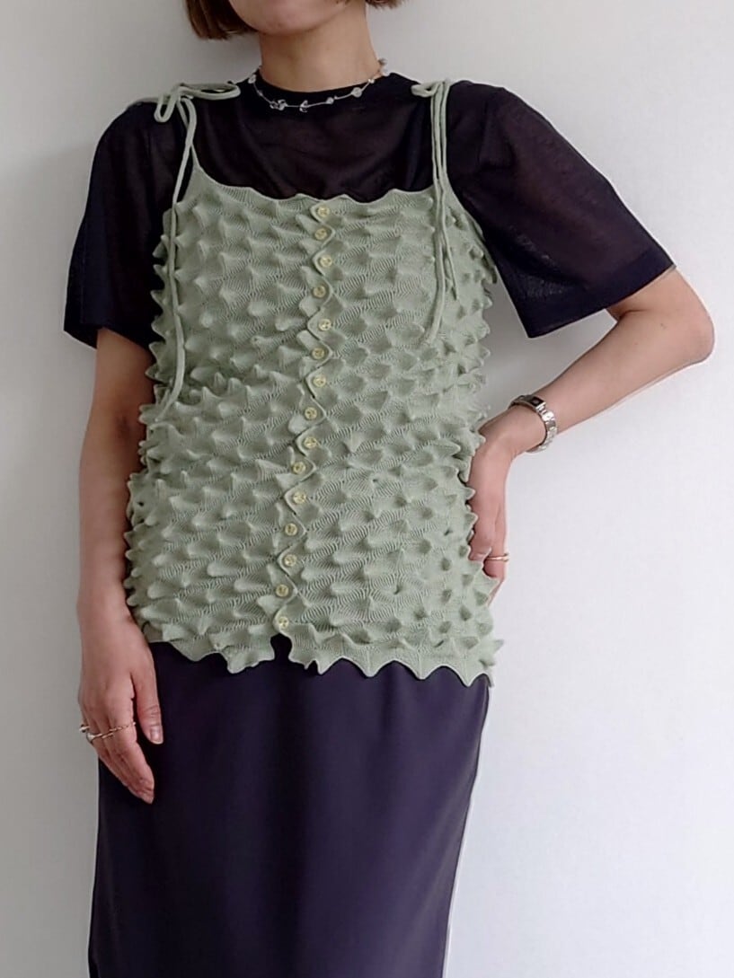 OPEN SESAME CLUB】durian camisole Sage | LIKE FOR LIKE