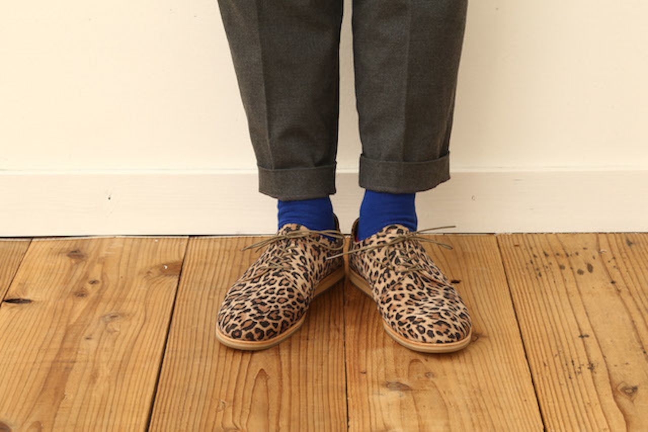 LAYERED BLUCHER (LEOPARD)