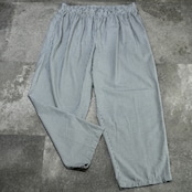 Gingham check 3XL super wide chef pants