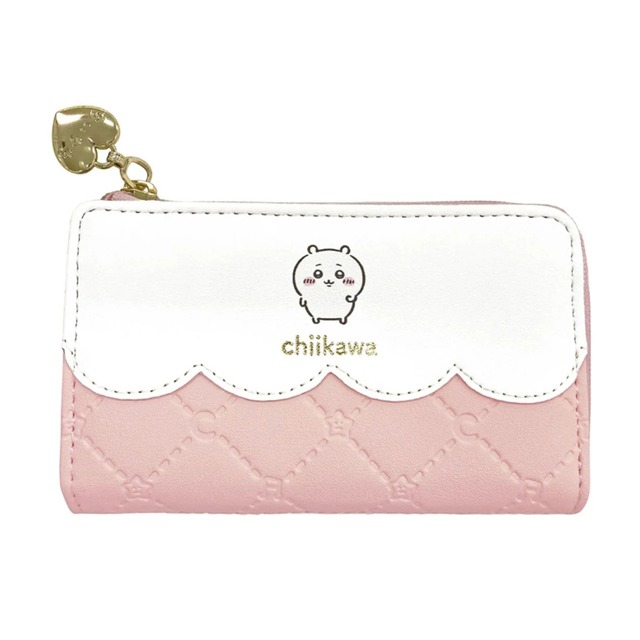ちいかわ Lファスナーコイン＆キーケースピンク（ちいかわ）(0903930)