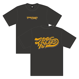 ベースボールスタイルなロゴ Tシャツ / スミ