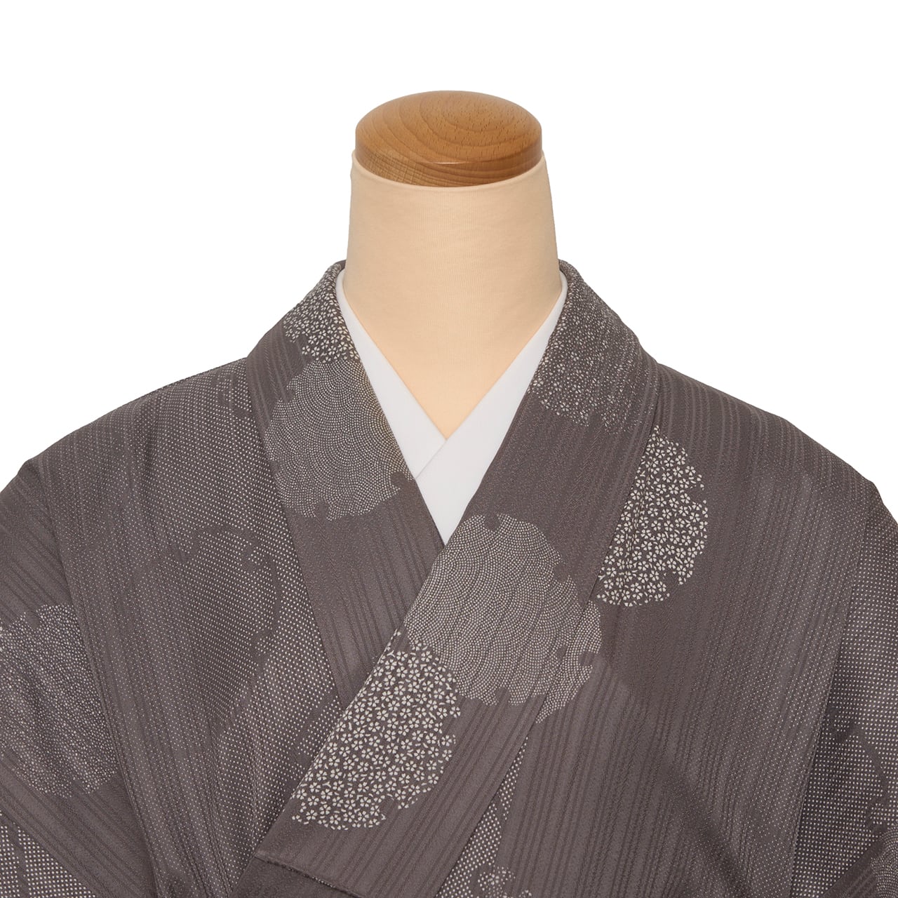暈し染に雪輪の模様 江戸小紋 単衣着物【中古】 | かわの屋