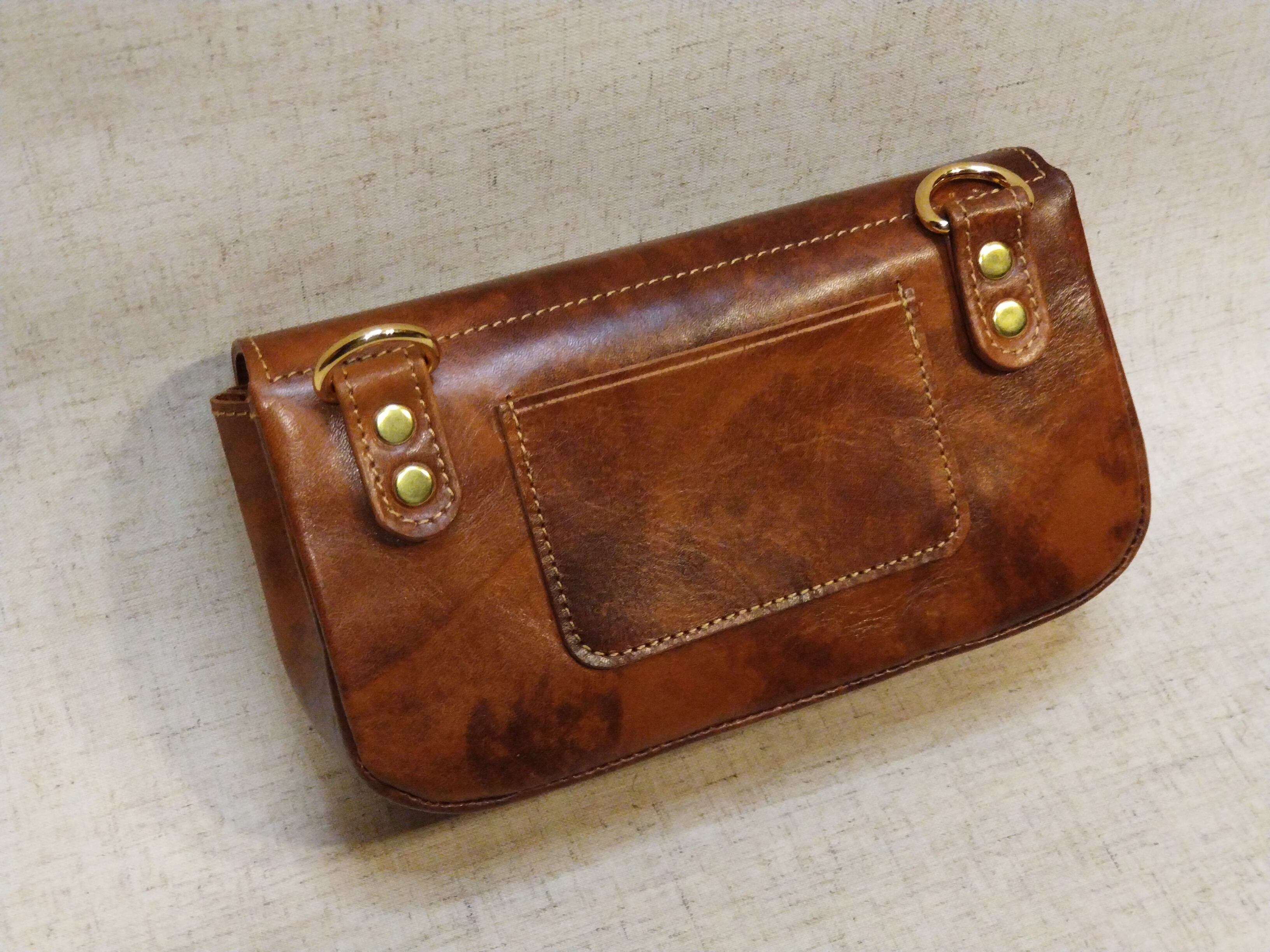 本革】アンティークな3WAYポーチ、サコシュ、ウエストバック | LEATHER
