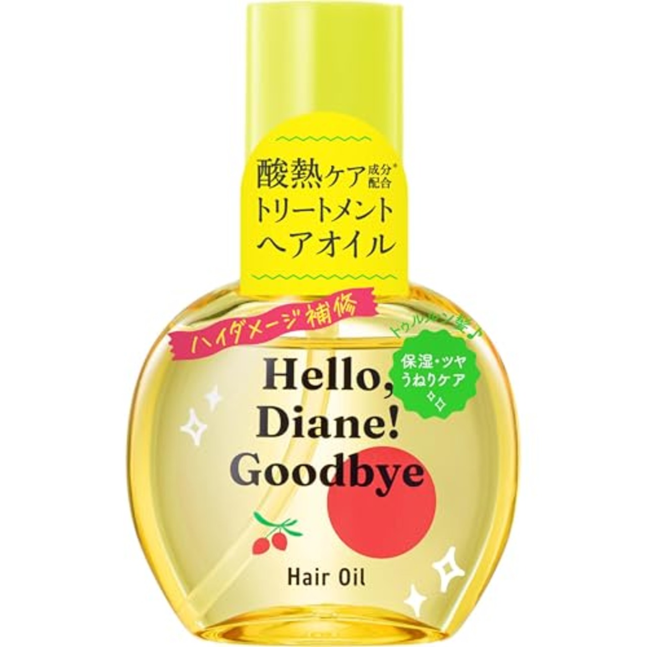 Diane(ダイアン) ヘアオイル 【ハイダメージうるおい補修】 65ml [ティー&ムスクの香り] ハロー ダイアン グッバイ カラーリング ブリーチ髪 保水 ツヤ まとまり