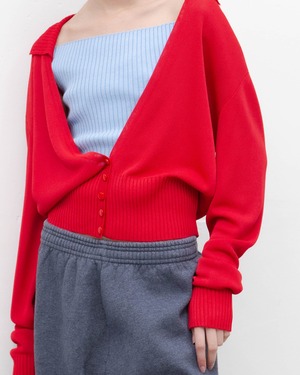 1990s FENDI - deep-V cropped knit pullover